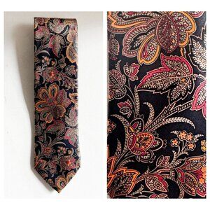 Brioni Silk Paisley Floral Print Men's Neck Tie